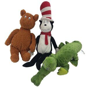 Kohls Cares Dr Seuss Plush Lot of 3 Dr Seuss Hop on Pop Alligator Stuffed Animal